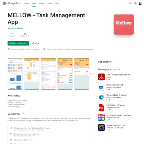 MELLOW - Task Management App - Project Showcase