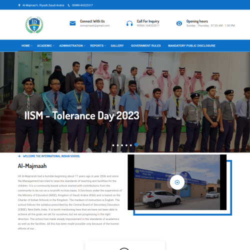 IIS MAJMAAH INTERNATIONAL SCHOOL (SAUDI) - Project Showcase