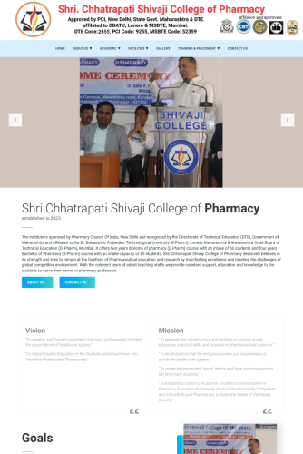 Shri Chhatrapati Shivaji College of Pharmacy Kannad, - Portfolio Item